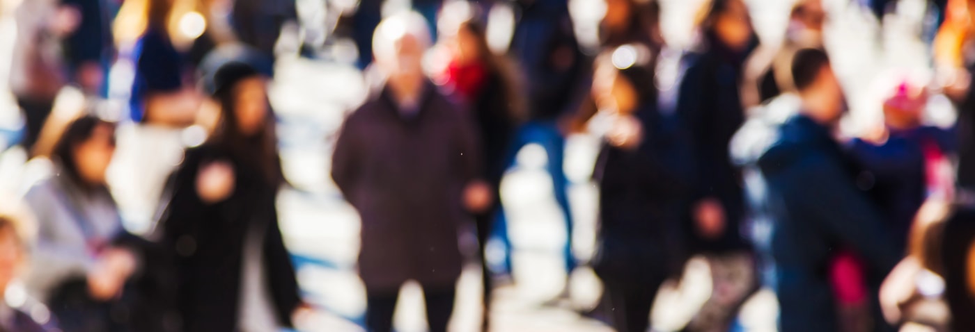 crowd walking Cedar Rapids